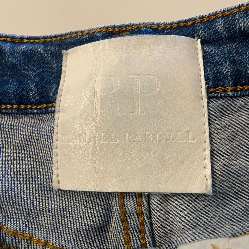 JEANS Straight Leg RACHEL PARCELL High Rise Distressed - Picture 5 of 10
